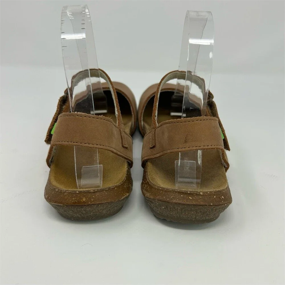 El Naturalista Brown Mary Jane Slingback Closed Toe Sandals Womens EU 37 (US 7) - Picture 7 of 13